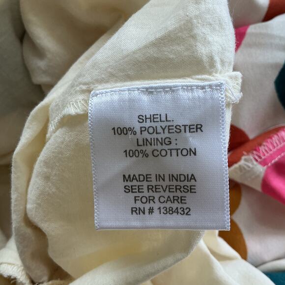 Modcloth Multicolor Pintuck A Line Heart Dress Large Valentine - Picture 12 of 13